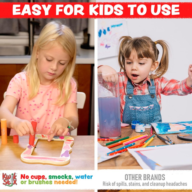 Kwik Stix Solid Tempera Paint Sticks – 12 Pack of