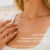 Next Level Jewelry Italian Sterling Silver Box Chain Necklaces, Women's