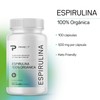 Espirulina Orgánica 100 caps de 500 mg c/u
