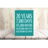 20th Anniversary Card, Birthday Card - Happy 20th Anniversary, Blank