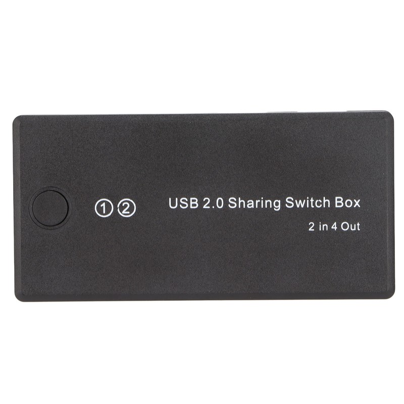 USB 2.0 Switch Selector 2 in 4 Out Great Compatibility