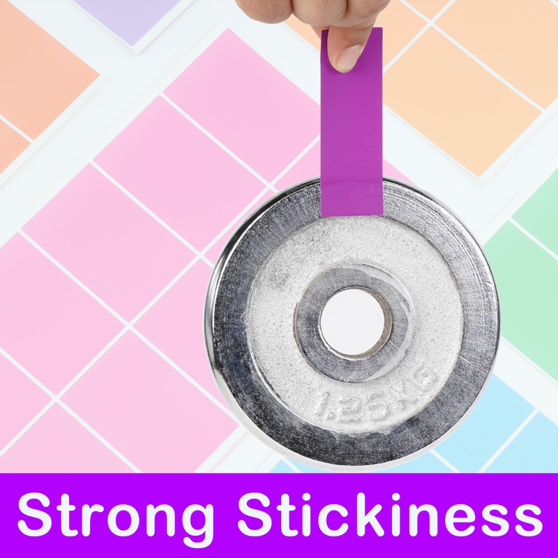 1176 Pack Rectangular Coloured Stickers Labels,12 Colours Rainbow Sticky Label,4cm