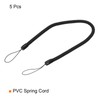 PATIKIL 5pcs Retractable Spring Coil Strap 270mm Plastic Spiral Elastic