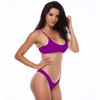 SherryDC - Traje de baño de bikini brasileño con cuello