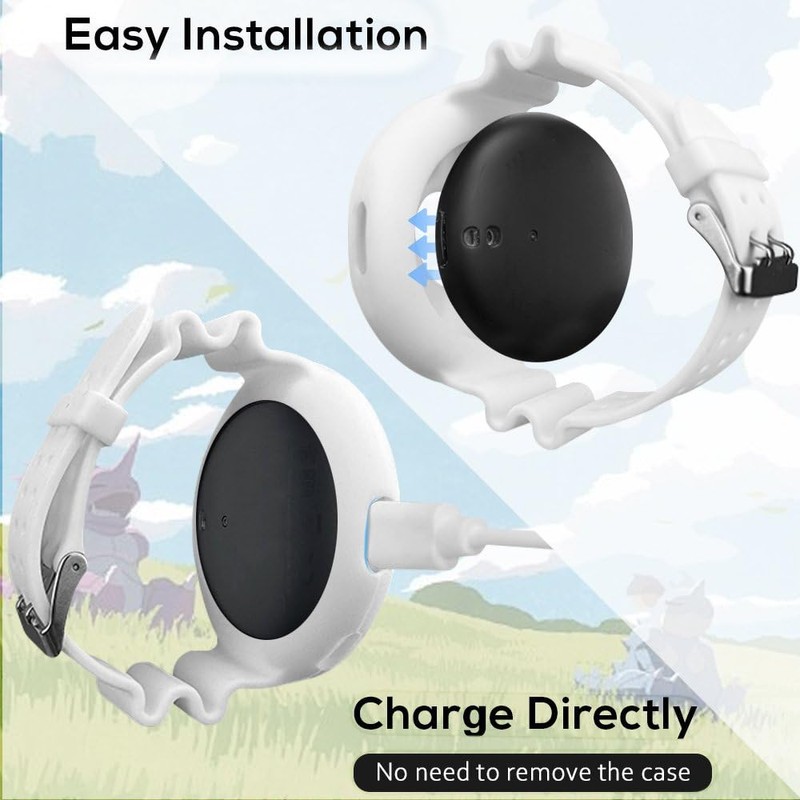 Chanvoo Soft Silicone Band Compatibile with Poke Go Plus +