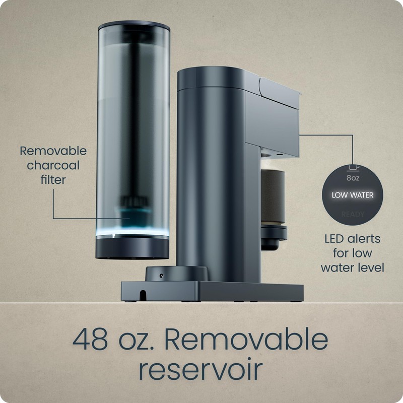 Chefman Caffeinator Single Serve Coffee Maker, K-Cup & Grounds, Programmable