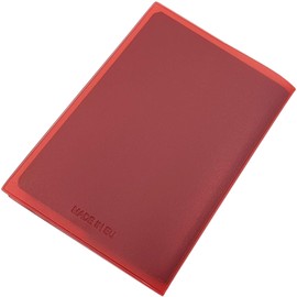 Passport / International Vaccination Certificate / Vaccination Card / Vaccination Book Protective Cover 2 Compartments MJ-Design Germany in Various Trendy Colours Made in EU, red, Contemporary