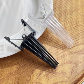 Trendy Korean Fluffy Bangs Hair Clip for Men and Women Free Size/Black Beam Clip 30ea