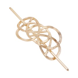 NICENEEDED Haarspange Haarnadel Clip Mit Stab Goldene Hohle Haarnadel Retro Haarspange Chignon Pferdeschwanzhalter Haarknoten Clip