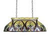 Chloe Lighting Adia Victorian Tiffany-Style Dark Bronze 3 Light Island
