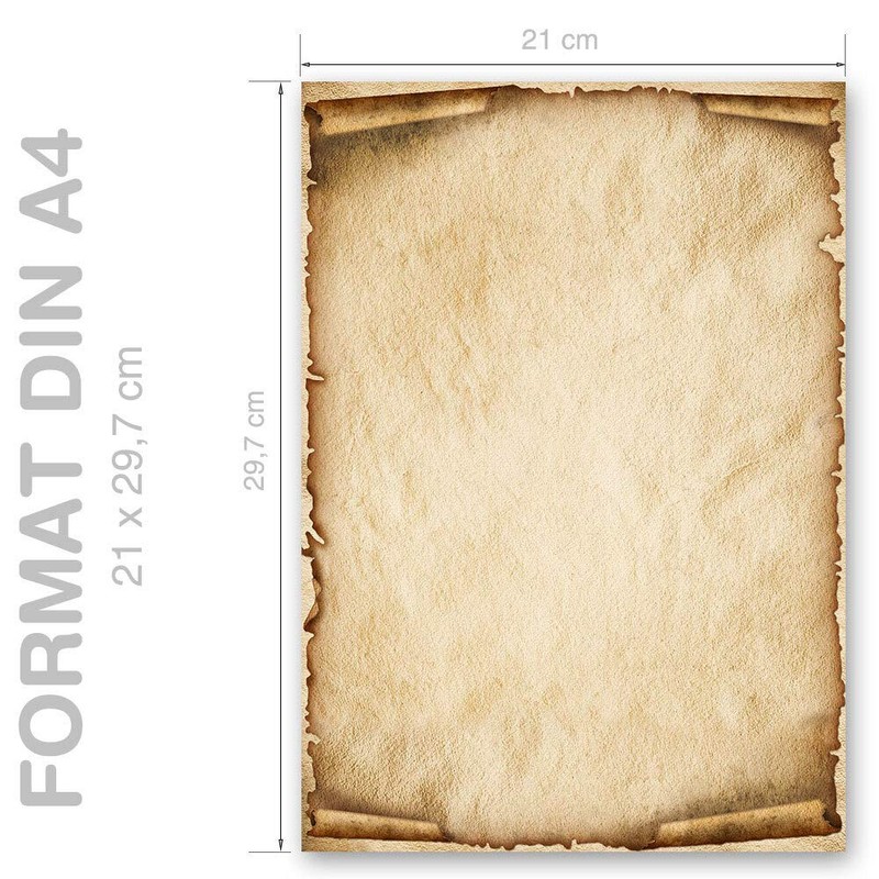 Motif Paper – Stationery Paper Old Style 50 Sheets DIN