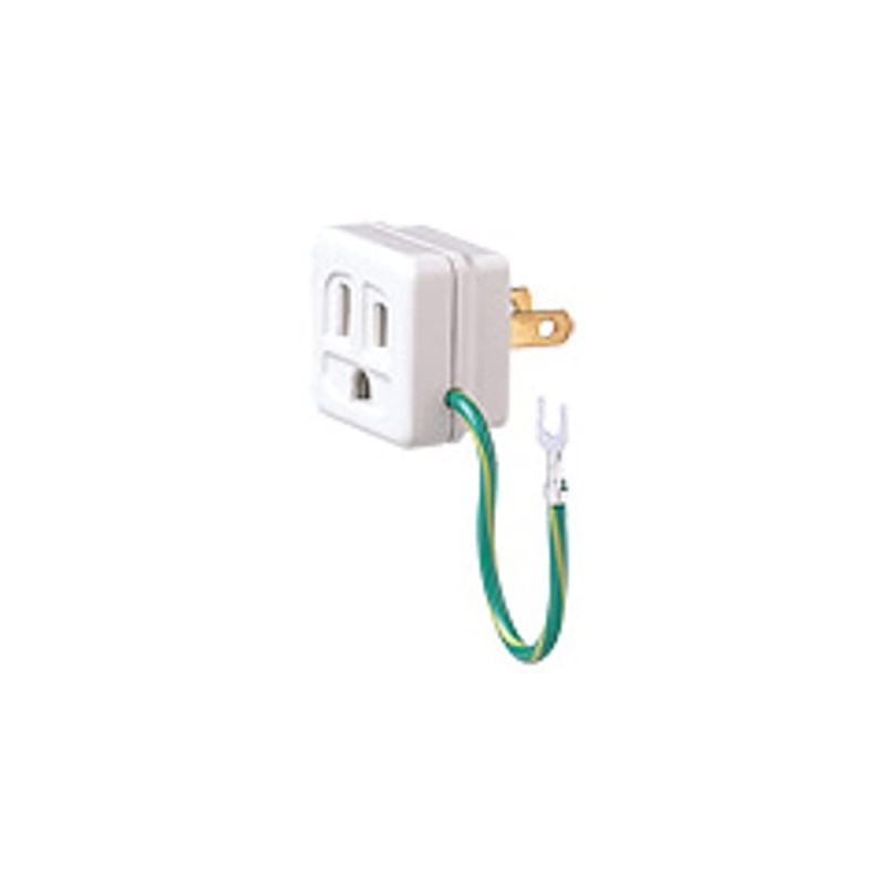 Panasonic Grounded 15A Adapter/P Lead Pole-less White WH2890P [Genuine Package