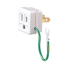 Panasonic Grounded 15A Adapter/P Lead Pole-less White WH2890P [Genuine Package Product]
