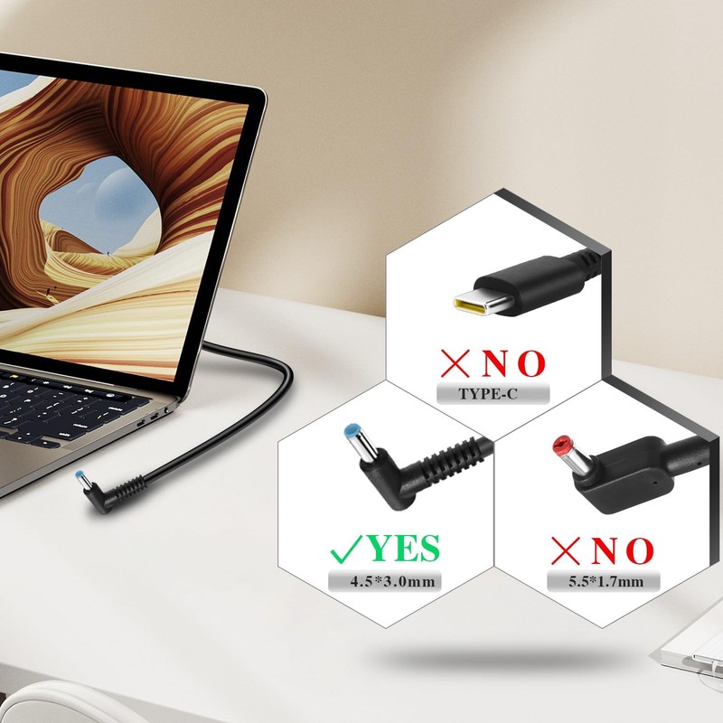 65 W Power Supply for HP EliteBook, Pavilion X360