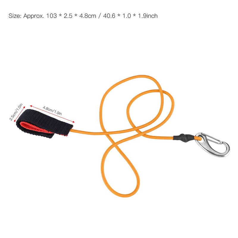 SPYMINNPOO Kayak Paddle Leash,Elastic String Boating Kayak Paddle Safety Rod