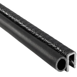 TRIM-LOK - 3100B3X3/16A-25 Trim-Lok Trim Seal with Side Bulb – Fits 3/16” Edge, 3/8” Bulb Seal Diameter, 25’ Length – PVC Plastic Trim with EPDM Rubber Seal, Easy to Install for Cars, Boats, RVs, Trucks, and Home Applications