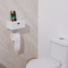 Toilet Paper Holder with Shelf,Toilet Paper Roll Holder with Storage，