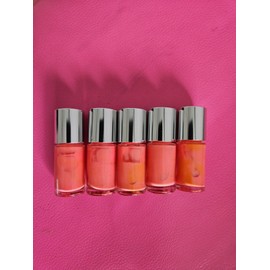 Clinique 5x Clinique A Different Nail Enamel ~0.14 Oz Each ~ Orange ~ New without box