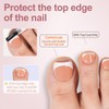 Misssix French Tip Press on Toe Nails, 150Pcs French Square