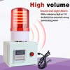Industrial Cycle Timer Alarm with Flashing Strobe Light 0-110dB Adjustable