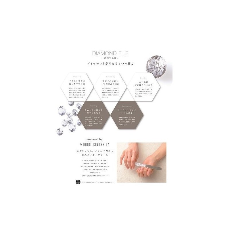 Emery Diamond File Salon Care to your home. Made in