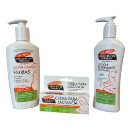 Kit Postparto Palmers - Estrías, Reafirma Y Crema Lactancia
