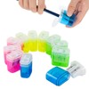 KIDMEN 12 PCS 2 Holes Small Manual Pencil Sharpener with