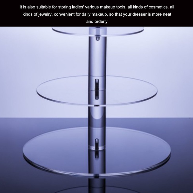 Cupcake Stand Multi Round Tiers Transparent Acrylic High Stability Cupcake
