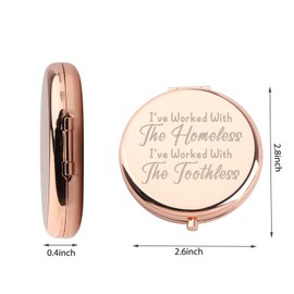 WUSUANED Real Housewives Makeup Mirror I've Worked with The Homeless and Toothless Mirror TV Show Lover Gift Housewives Gifts (Real Housewives Mirror)