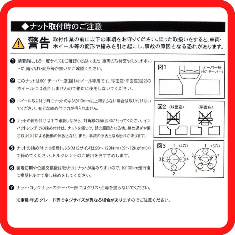 Shinsei Wheel Nut Bag M12 P1.25 0.7 inches (19 mm),