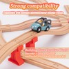 8pcs Wooden Train Track, Wooden Train Track Accessories, Train Railway