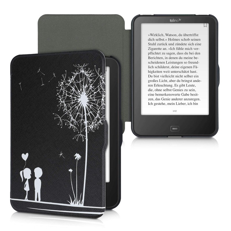 kwmobile Flip Case Compatible with Tolino Vision 1/2/3/4 HD Case