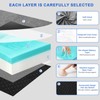 Lxotvae Memory Foam Camping Mattress, Waterproof Cot Mattress, Protable Sleeping