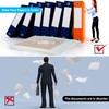Zonon 30 Pcs A4 3 Rings Tansparent Zipper Binder Pouches