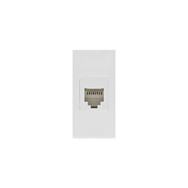 Maclean MCE725W LAN Socket CAT.6 Universal Network Socket Modular Wall Socket Flush-Mounted Wall Socket Flush-Mounted (LAN Socket, White)