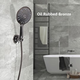 BOPai ORB Suction Shower Head Holder, Relocatable Handheld Showerhead holder, Oil Rubbed Bronze
