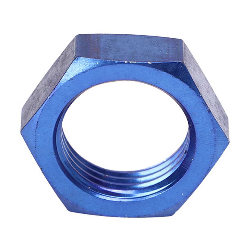 5 Pcs AN8 Female Thread Hex Locking Nut Metal Alloy