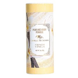 Camille Beckman Polvo Corporal Perfumado, French Vanilla, 3 Onza - Reduce la sudoración excesiva - 0.2 Libras - 3 Onzas