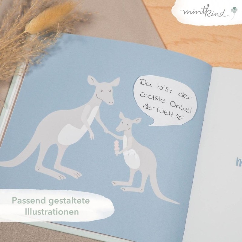 mintkind® "Lieber Onkel, Du bist toll" Gift Book I Picture
