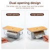 KitHero 3-Pack Trash Bag Holder,Trash Bag Dispenser with Bamboo Lid,