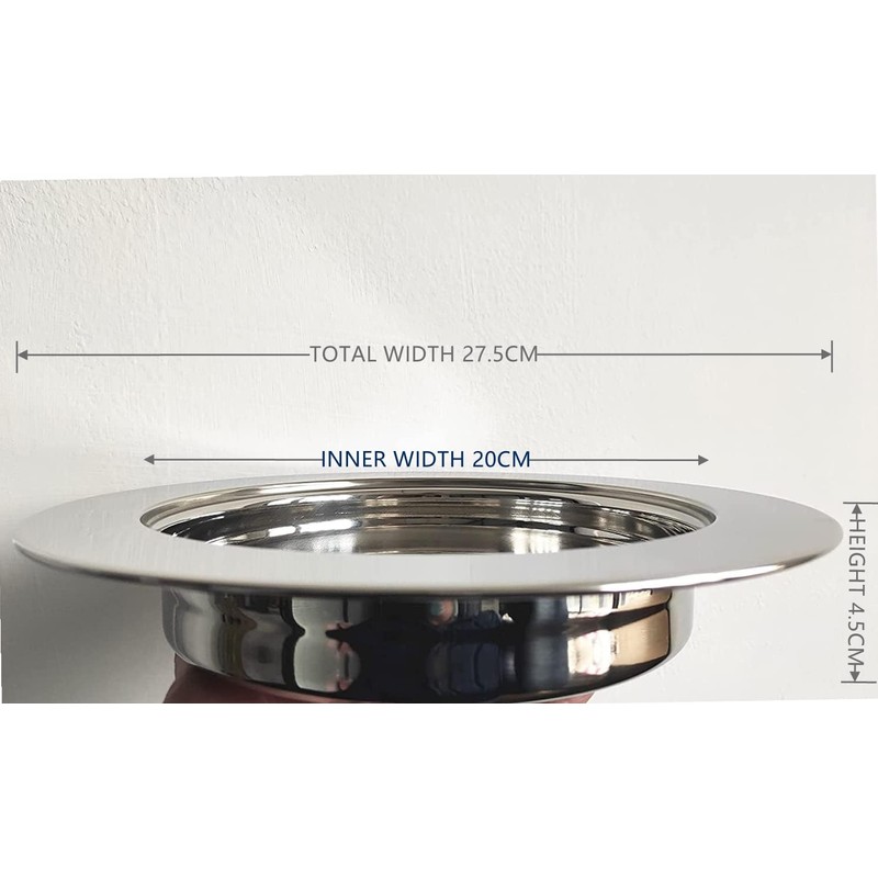 Polished Stainless Steel Communion Tray Plate for Churches,Stackable Communion Bread