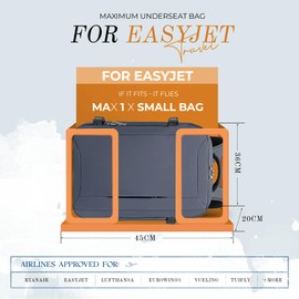 VMIKIV for Easyjet Cabin Bag 45x36x20 with New Easyjet Travel Backpack Cabin Size Small Underseat Bag under Seat Cabin Bags Hand Luggage for Airlines with Shoe Compartment,with 15.6 inch Laptop Pocket