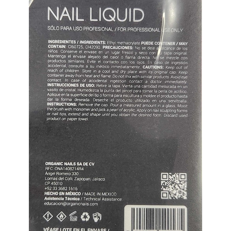 Organic Nails Monomer 32 ounce purple Liquid