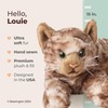 Bearington Collection Louie Cat 15-Inch Tabby Plush Toy - Realistic