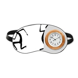 Egypt Totem Fresco Funny Sleep Eye Head Clock Travel Shade Cover