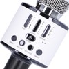 Q88 Microphone Wireless Bluetooth Karaoke LED Portable Handheld Black for