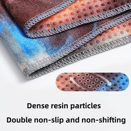 Oaygat Yoga Mat Towel Non Slip Hot Yoga Towel Blanket with Grip Dots Quick Dry Yoga Mat Towel Cloth Super Soft Sweat Absorbent Microfiber Mat Towel with Mesh Carry Bag for Hot Yoga Pilates Bikram Gym