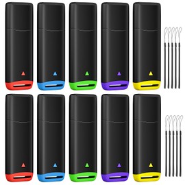 AGECASH A 16GB USB Flash Drive 10 Pack Fat32 USB 2.0 Flash Drives Bulk 16GB Thumb Drive 10Pack Memory Stick Jump Drives Multipack Zip Drive for Data Storage and Backup (Multicolor, 16 GB 10Pack)