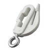 2 Harrison Drape white drape curtain track end stops