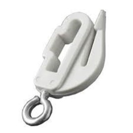 2 Harrison Drape white drape curtain track end stops